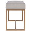 VidaXL Banc 80 cm Gris Velours 247558