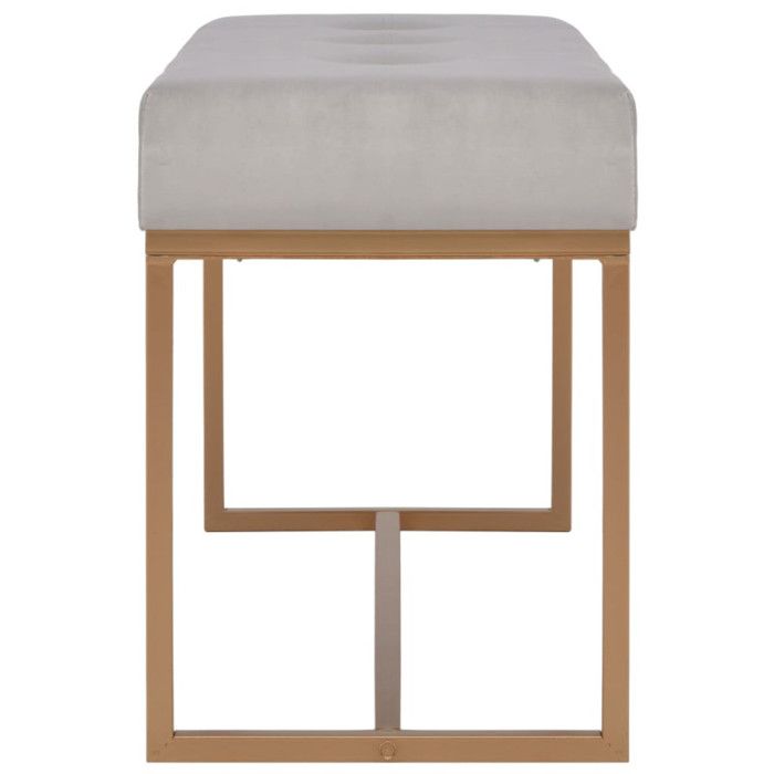 VidaXL Banc 80 cm Gris Velours 247558