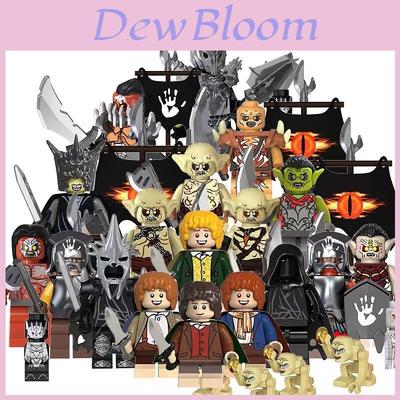 Bloques de Construcción de Minifiguras Premium de 18 Piezas de El Señor de los Anillos: Orcos, Goblins, Sauron para Niños y Adultos
