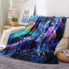 Colorful Dragons  Print Flannel Blanket, High quality Comfortable for All Seasons, Home Decor, Warmth and Comfort