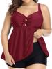 Costume Tankini da Donna Bikini Vintage Vita Alta Taglie Forti Costumi da Bagno Abbigliamento da Spiaggia Costume da Bagno Estivo per Donna Nuotatori