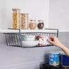 1Pcs Under Table Cabinet Storage Rack Desk Wardrobe Holders Hanging Mesh Basket