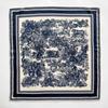 Korean Version of High-end Niche Printed Square Scarf Silk Elegance Temperament Double-sided Heterochrome Silk Scarf Scarf Women