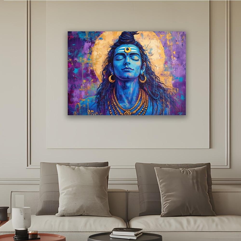 An Interesting Shiva Hindu Deity Background Cloth for Outdoor and Indoor Party Decoration