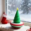 3D Printed Christmas Ornament Pop-Up Box Fidget Toy Xmas Tree Clicker Spinning Top Stress Relief Toy for Festive Desktop Decoration