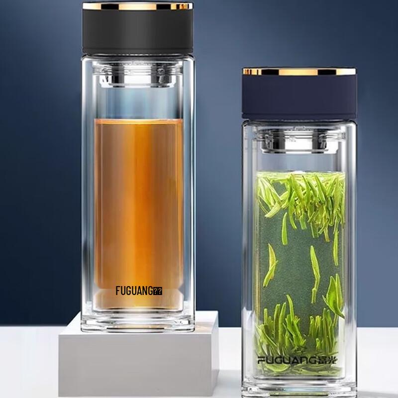 Fuguang Zhisheng Double-Layer Glass Cup
