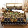 Microfiber Duvet Set King Size Print Bohemian Mandala Comforter Bedding Set Luxury 220x240 Jacquard Duvet Covers For Double Bed