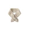Cashmere Scarf Solid Color Crochet Knitted Small Bow Tie