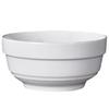 ZISIZ White Ceramic Rimmed Bowls