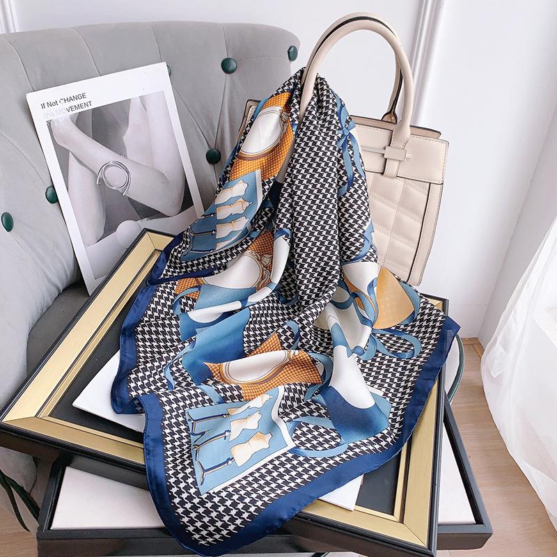 Vintage cashew flower square scarf decorative pants scarf hip-hop small scarf men and women paisley pattern silk scarf women