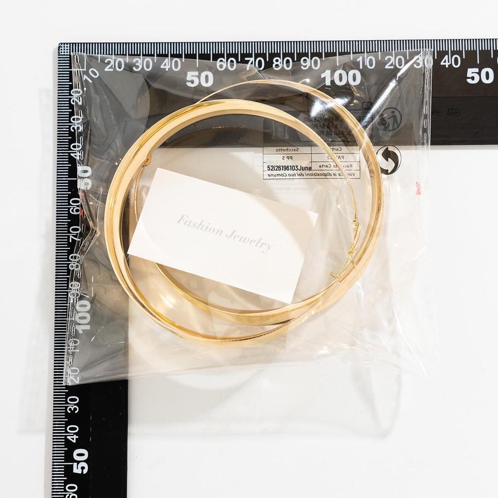 Glänzende große runde geometrische Creolen für Damen - Mode-Laufsteg-Stil mit durchbrochenem Metall-Design