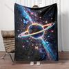 Cosmic Butterflies Circling Planet Print Adult Children Warm Blankets Home Travel Car Soft Comfortable Suitable for All Seasons