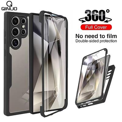 360 Full Protection Case for Samsung Galaxy S22 Ultra S21 S22 Plus A51 A72 A52 A32 A12 M12 A53 A33 Double-Sided TPU Phone Case