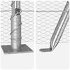 Welded Wire Fence with Concrete Foundation 25 X 0.8 M (W X H)