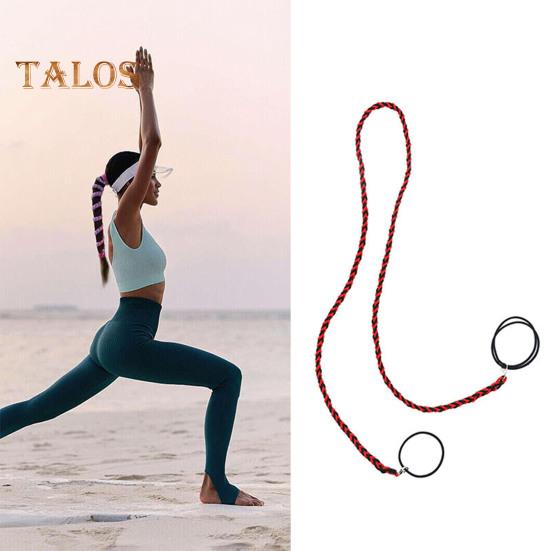 4Pcs Hair Rope Women Extra-Length Spiral Hair Band Long Sports Headband Tearable Elastic Hair Straps Ponytail Holder