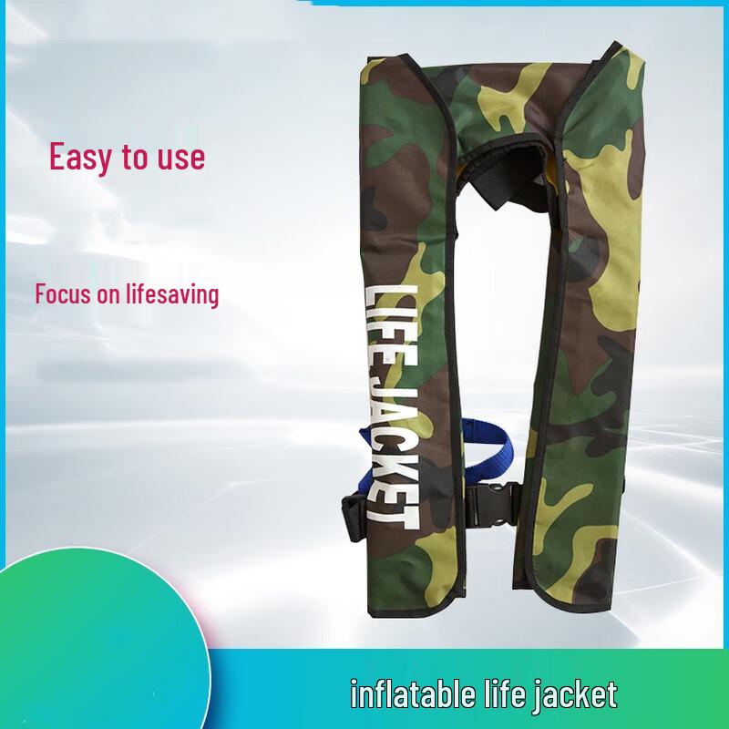 OLOMM Adult Neck-Wrap Inflatable Life Vest One Size