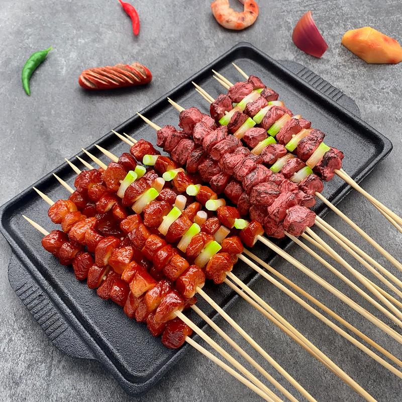 Simulated Barbecue BBQ Skewer Fake Food Model Photography Prop Sweet Table Decoration Home Decor Kids Kitchen Toy