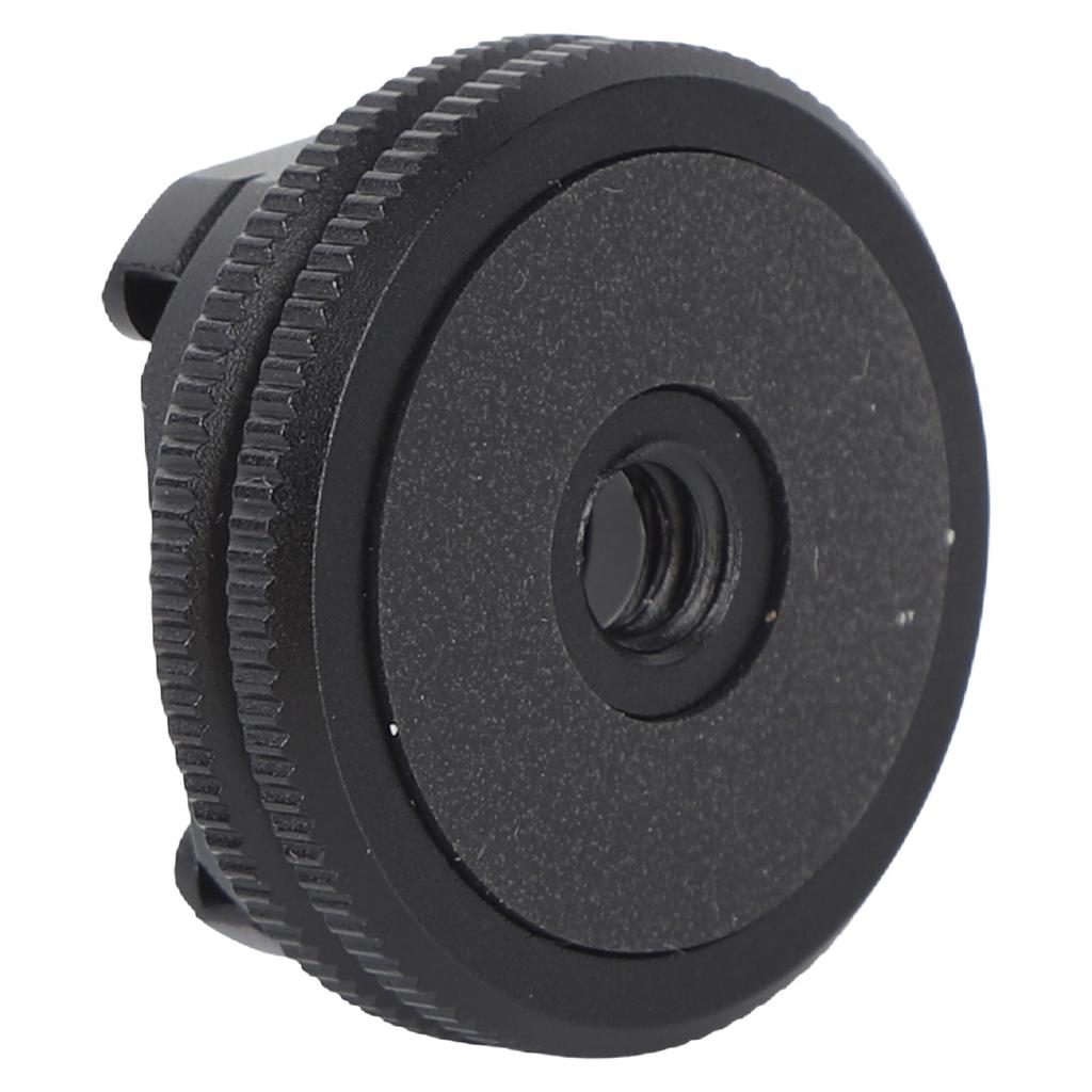 Cold Shoe Mount Adapter 1/4in Aluminium Alloy Flash Speedlight Shoe Mounts for Camera