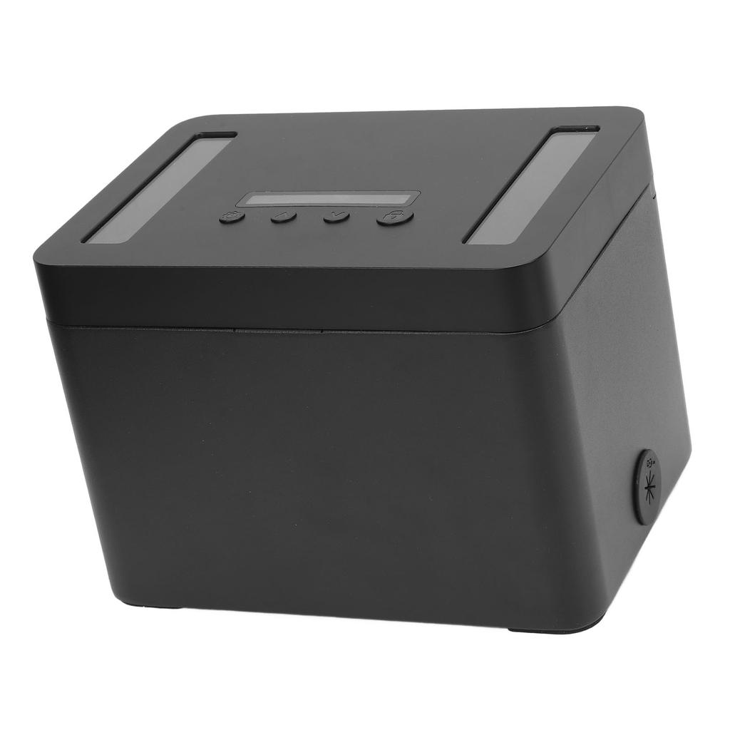 Phone Lock Box with Timer Aluminum Alloy Lock Storage Box for Studying Time Management M Black