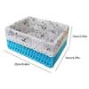 Woven Storage Basket Rural Fabric Wving   Desktop Storage Basket for Organizing Shelves Bedroom Bathroom Medium Size 22x16x10cm