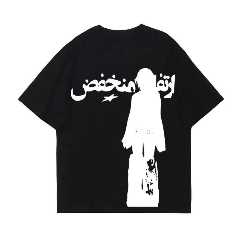 Maiden Retro Y2K Man Goth Straat Emo T-shirt Vrouw Print Dagelijks Esthetisch Harajuku Los Zacht Rock Hip Hop Korte Mouw Kleding