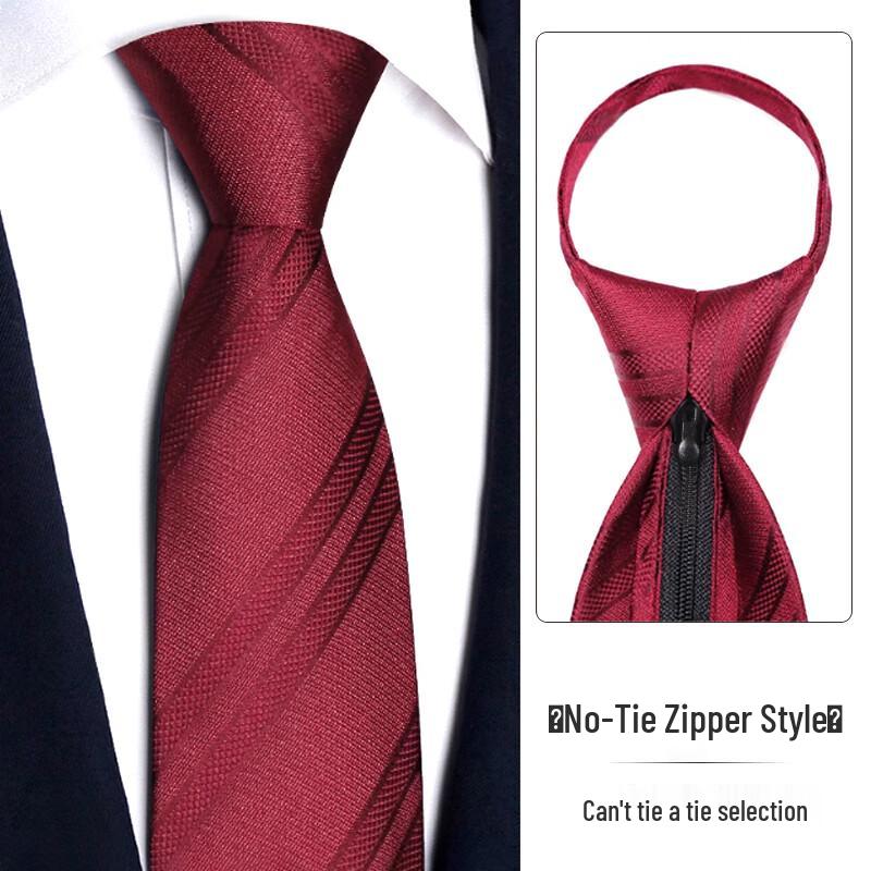 GLO-STORY Men s Pre-Tied Zipper Tie Gift Box