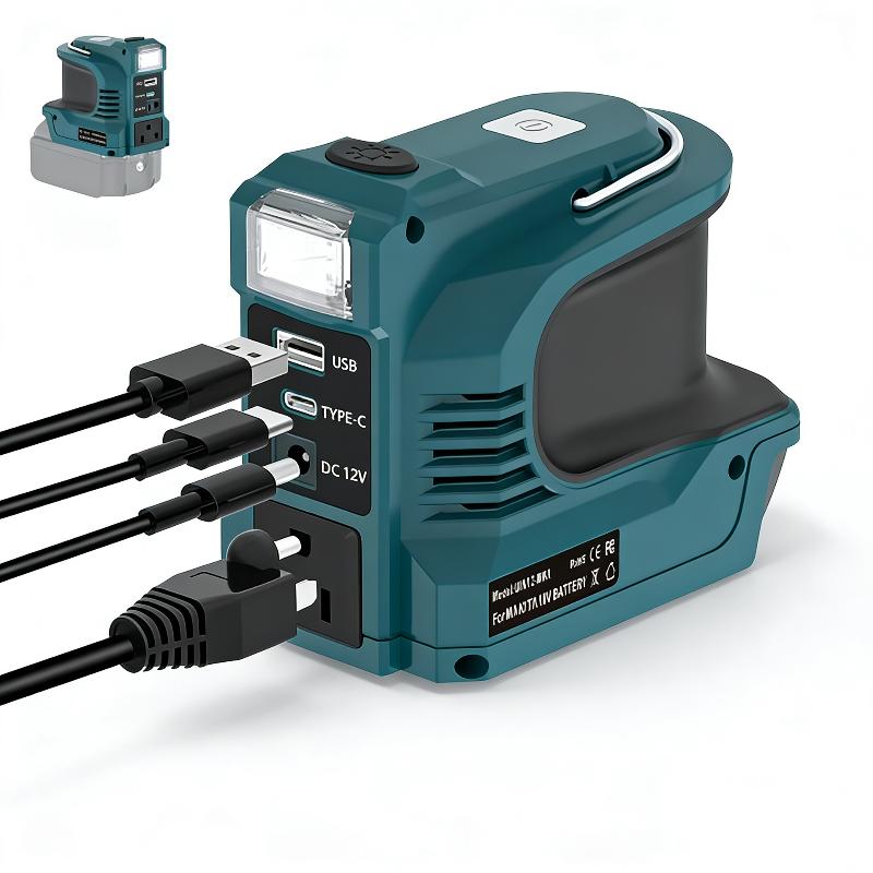 180W Power Inverter Dc 18V/21V To Ac 220V Usb Type-C Dc Adapter For Multi-Brand 18V-21V Lithium Batteries Tools