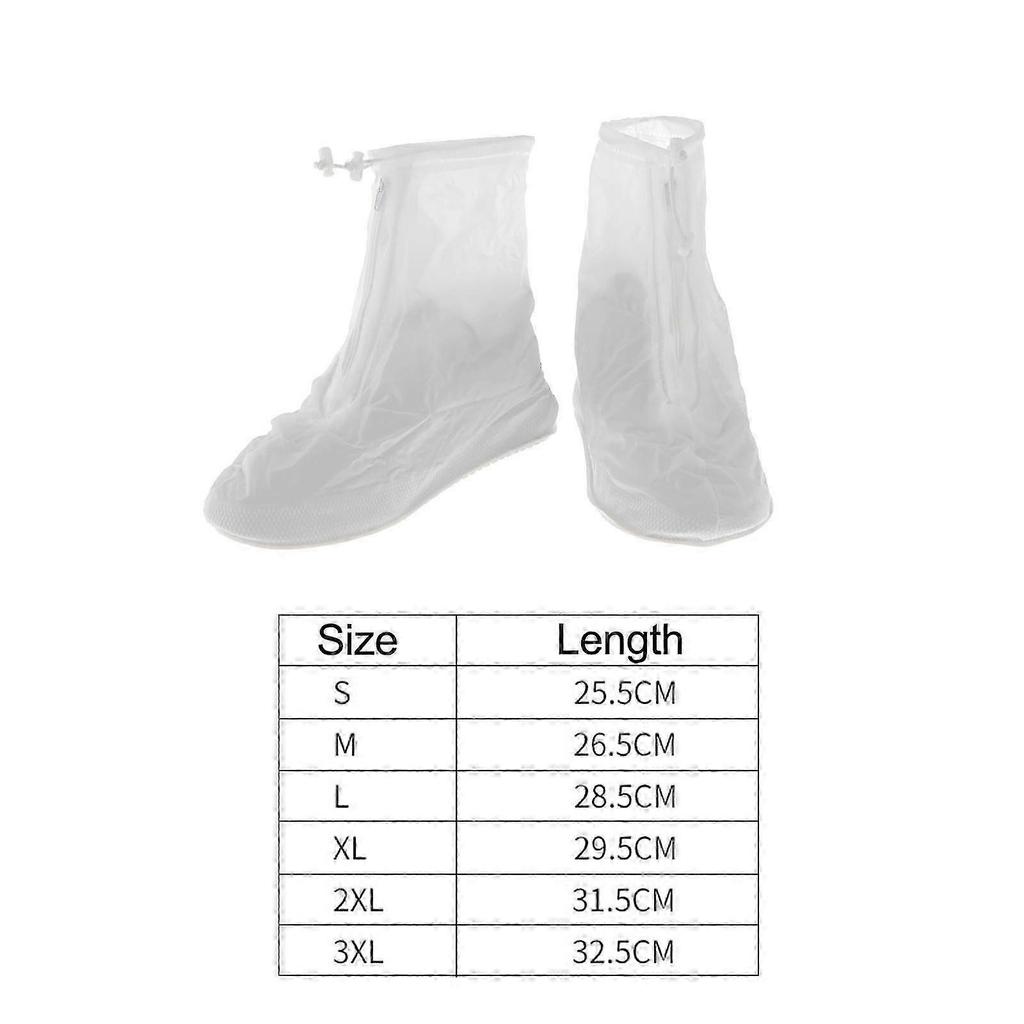 Waterproof shoe covers with zip foldable reusable adults rain