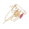 New Multi-Functional Chain Tassel Brooches Adjustable Detachable Beaded Chain Pin Handmade Fixator Trouser Leg Women