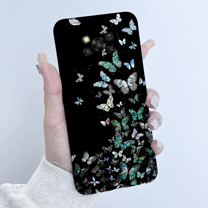 For Xiaomi Poco X3 Pro Case Flower Girls Design Soft Silicone Phone Back Cover For Xiomi PocoX3 Pro X 3 3X Poco X3 NFC Shells