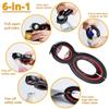 6 In 1 Multi Function Twist Bottle Opener, All In One Jar 8 Shaped Gripper Can Wine Beer Lid Twist Off Jar Opener Claw