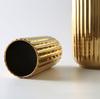 Gold Ceramic Tabletop Vase Home Decor Porcelain Flower Vase and Table Centerpiece