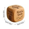 Knitting Sewing Art Craft Accessory Quilter's Dice With 6 Engraved Sewing Tasks Handmade Wooden Quilting Sewing Decision Maker
