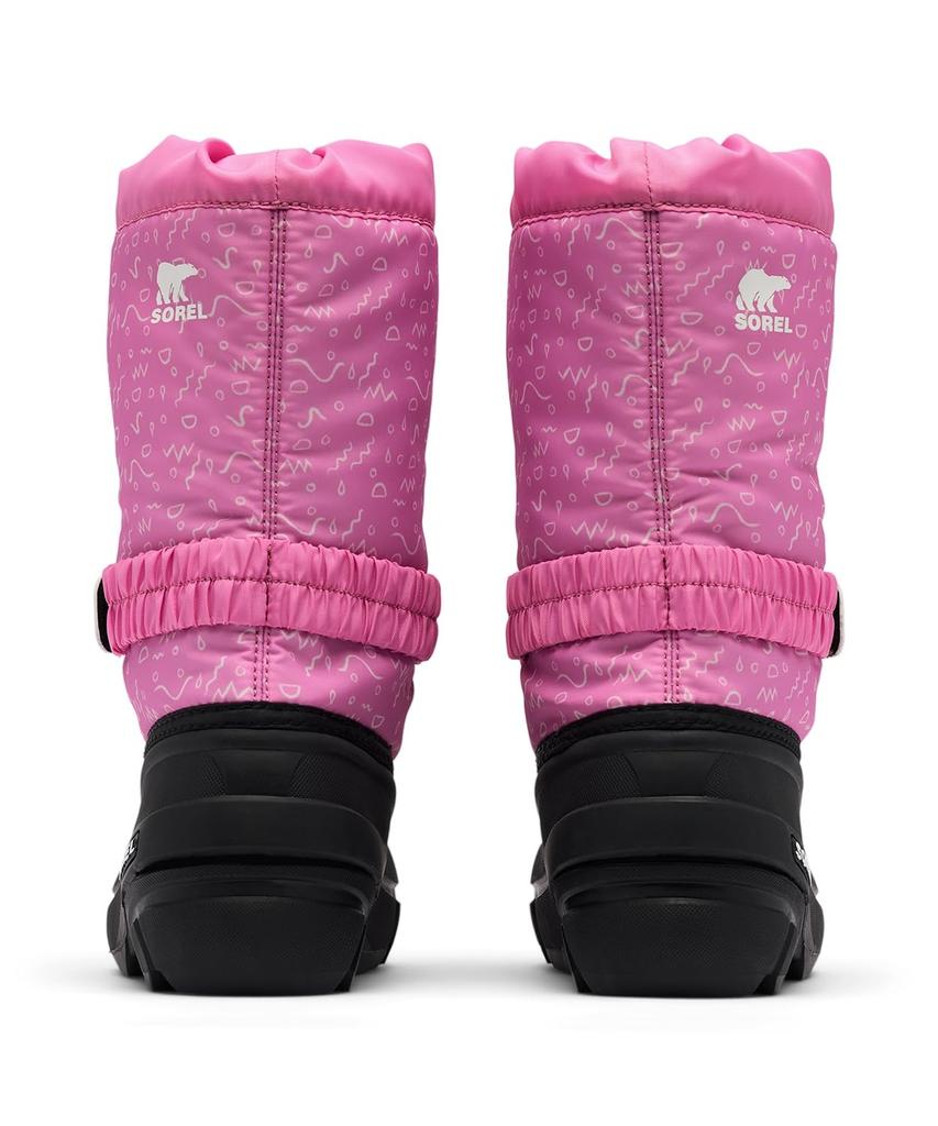 Sorel Flurry Size Orchid and Black Kids' Boots, Print, 19.0cm,