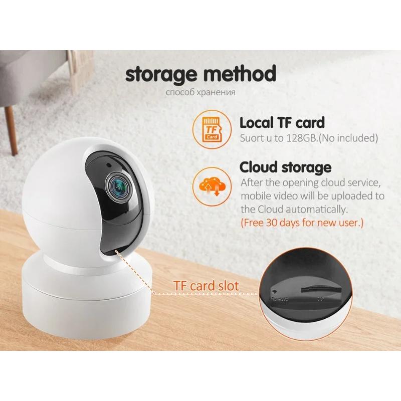 Smart Mini 5G Wifi IP 4MP Indoor Wireless Security Home CCTV Surveillance Camera Automatic Tracking Baby Monitor