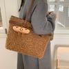 Coffee Lamb Woolen Handbag Designer Faux Fur Shoulder Bag Brown Bolsa Feminina Large Capacity Top Handle Tote Big Shopper Bags