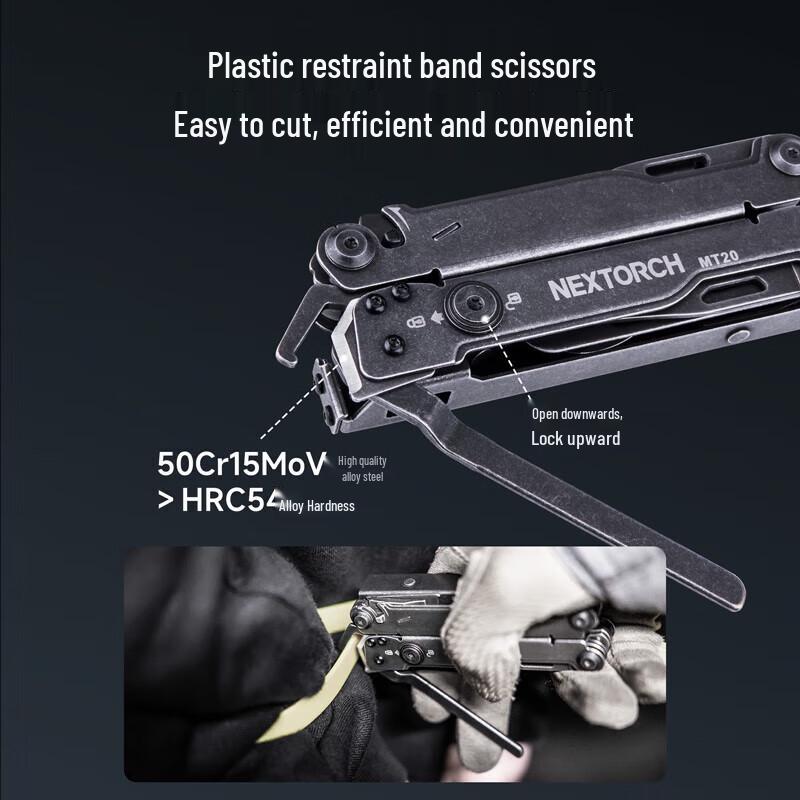NEXTORCH PIONEER Multifunktionales Outdoor-Werkzeug Zange