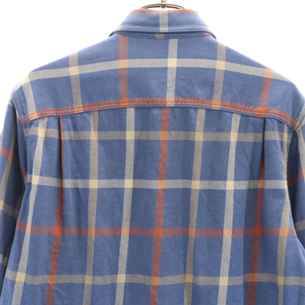 patagonia Check Pattern Long sleeve shirt XS Blue navy blue Outdoors Men's Used