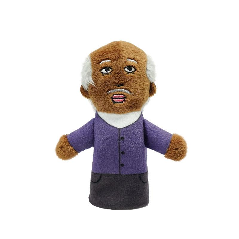 

Puppets Finger African Family Dolls Plush Toys Interactive Cartoon Characters Grandpa