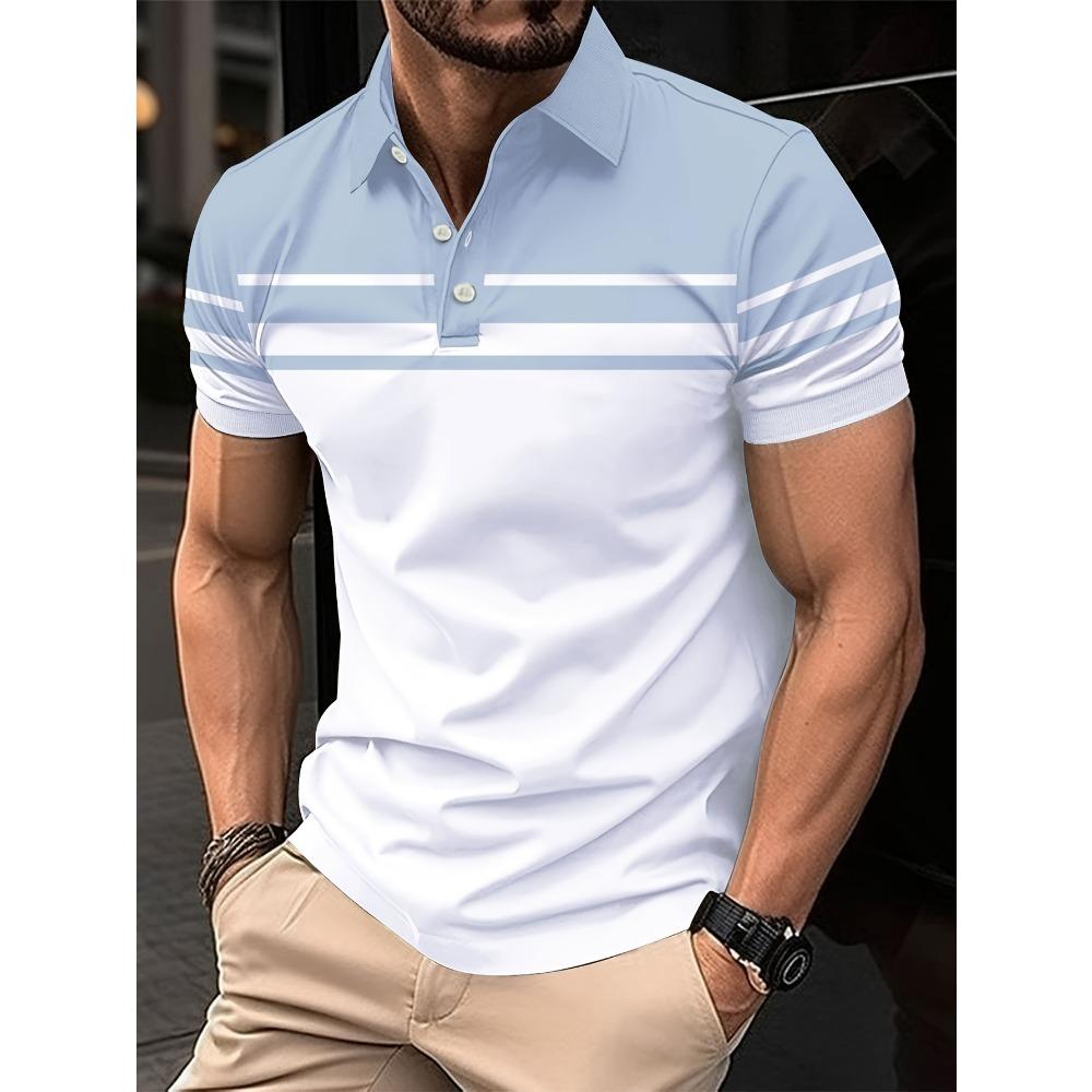 The new men's polo shirt for summer adopts 3D printing technology, which is breathable, lightweight, casual, and refreshing