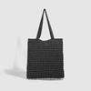 Sweet and Cool Versatile Shoulder Bag Linen Weaving Classic Black and White Grace Lace Girl Bag Thin