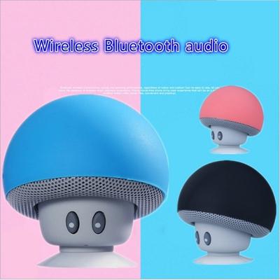 Cartoon Mushroom Wireless Bluetooth Speaker Sucker Mini Bluetooth Sound Audio Outdoor Portable