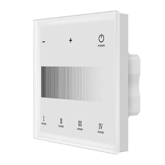 

1 Zone 1-5 Channel Touch Panel DMX Master Controller 110-220VAC Input For Single Color Dual White RGB RGBW RGBCCT Strip Lights