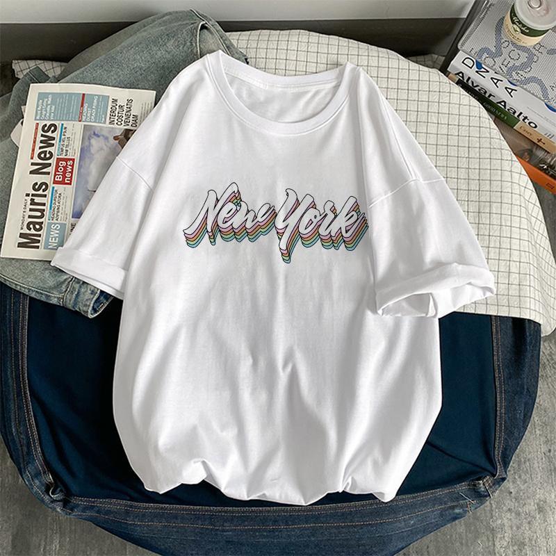 

E-Girl Harajuku Graphic Print T-Shirt 90S Men Women Vintage Cotton T Shirt Y2K Brooklyn Summer Oversized Tees Streetwear Gothic Punk Tops XXXL помаранчевий