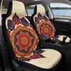 2D Flat Printing, 2pcs Universal Vehicle Seat Covers, Comfortable Car Seat Covers, Quick Install, Colorful Abstract Floral Patte