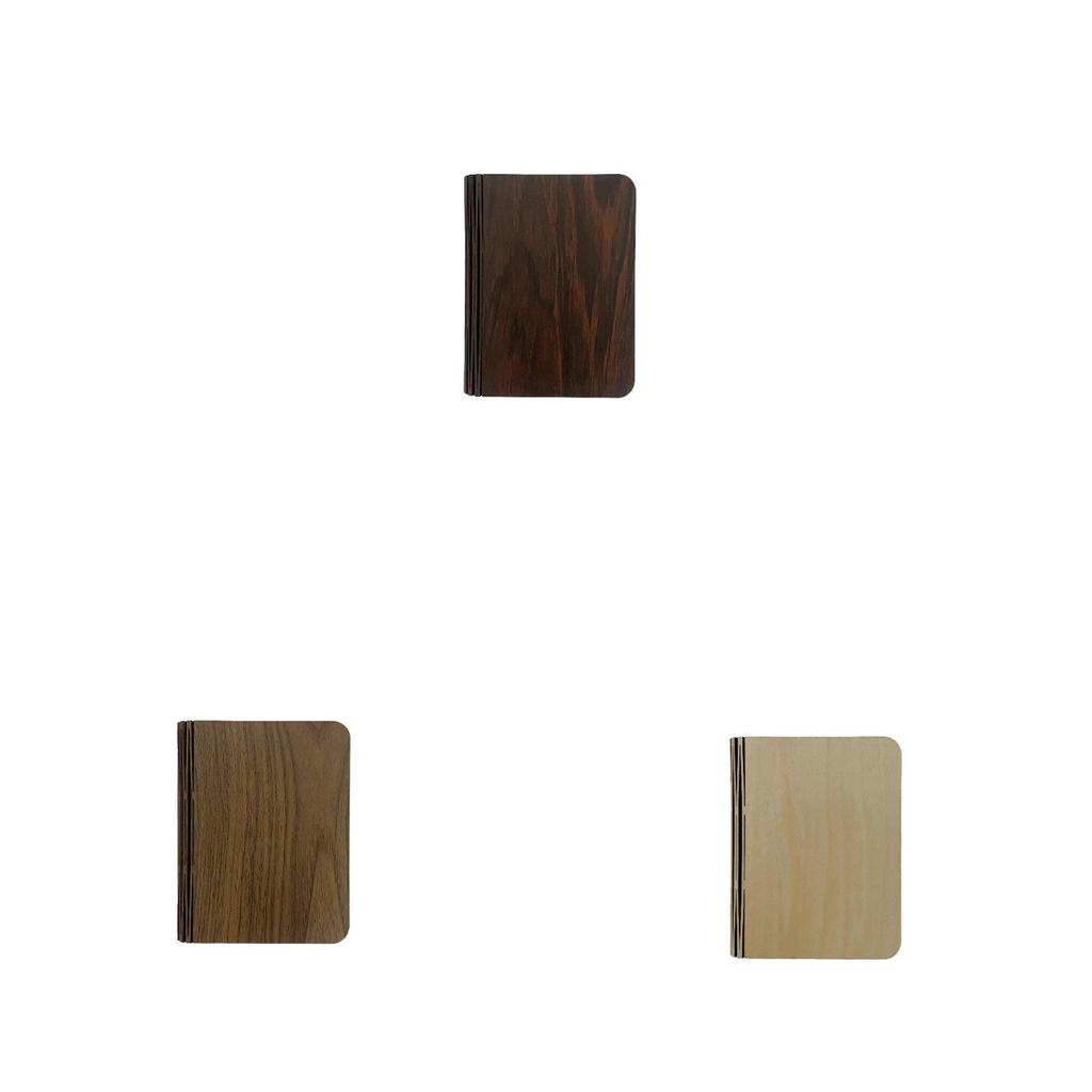 Modern Wooden Foldable Book Lamp With Handcrafted Design For Bedroom Nightlight And Gift