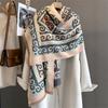 Luxury Winter Cashmere Scarf Women  Design Warm Pashmina Blanket Poncho Scarves Female Shawl Wraps Thick Foulard Bufanda