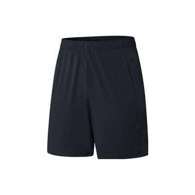 Solid Color Pocket Mid Waist Straight Leg Sports Shorts Men Shorts Black SC2239016-1