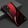 Deep Red Filum Aquae Durable PhoneCase Glass PhoneCase for Samsung Galaxy S26 S25 S24 S23 S22 FE Ultra Plus Men's Style Business