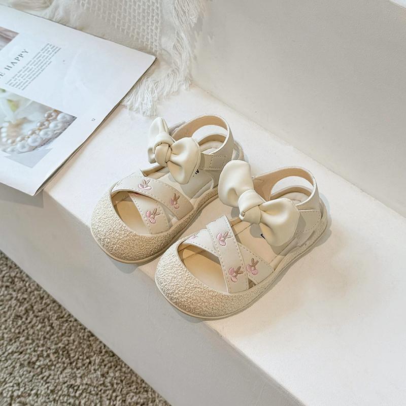 

Girls Baotou Sandals Summer New Children s Shoes Anti slip Beach Shoes Little Girls Princess Shoes Baby Shoes 28 розовый